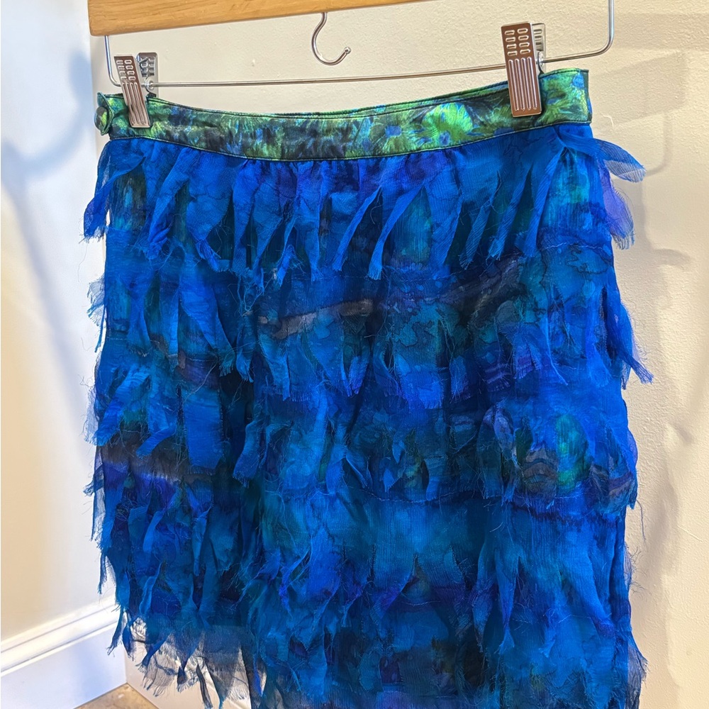 Samantha Pleet Vibrant Blue Mini Skirt